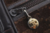 Authentic CELINE Macadam Blason Shoulder Bag Purse Suede Leather Brown 4372J