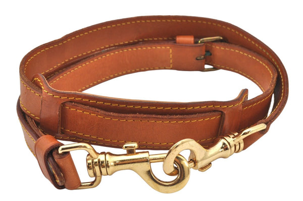 Authentic Louis Vuitton Leather Shoulder Strap Beige 41.1-47.6" LV 4372K