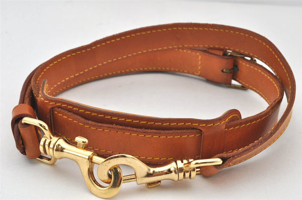 Authentic Louis Vuitton Leather Shoulder Strap Beige 41.1-47.6" LV 4372K