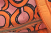 Auth COACH 3D Op Artgram POPPY Tote Bag Canvas Enamel 14983 Pink Orange 4373K