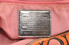 Auth COACH 3D Op Artgram POPPY Tote Bag Canvas Enamel 14983 Pink Orange 4373K