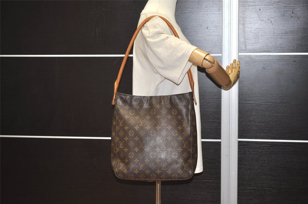 Authentic Louis Vuitton Monogram Looping GM Shoulder Bag M51145 LV 4374J