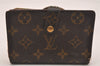 Auth Louis Vuitton Monogram Porte Monnaie Billets Viennois M61663 Wallet 4376J