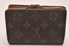 Auth Louis Vuitton Monogram Porte Monnaie Billets Viennois M61663 Wallet 4376J
