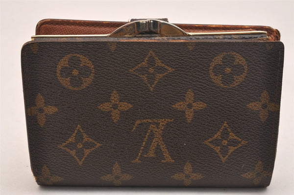 Auth Louis Vuitton Monogram Porte Monnaie Billets Viennois M61663 Wallet 4376J