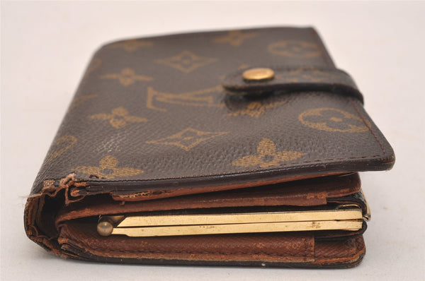 Auth Louis Vuitton Monogram Porte Monnaie Billets Viennois M61663 Wallet 4376J