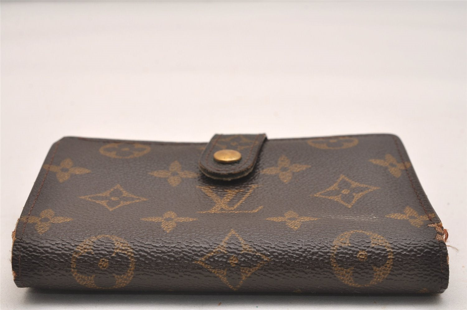 Auth Louis Vuitton Monogram Porte Monnaie Billets Viennois M61663 Wallet 4376J