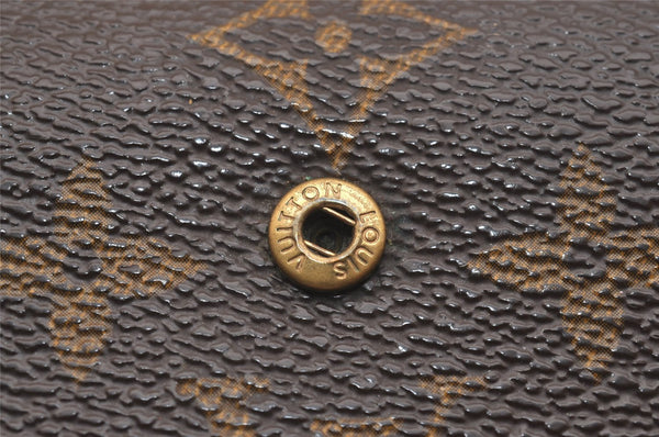 Auth Louis Vuitton Monogram Porte Monnaie Billets Viennois M61663 Wallet 4376J