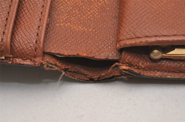 Auth Louis Vuitton Monogram Porte Monnaie Billets Viennois M61663 Wallet 4376J