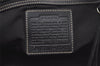 Authentic COACH Signature Hand Tote Bag Purse Canvas Leather 6043 Black 4376K