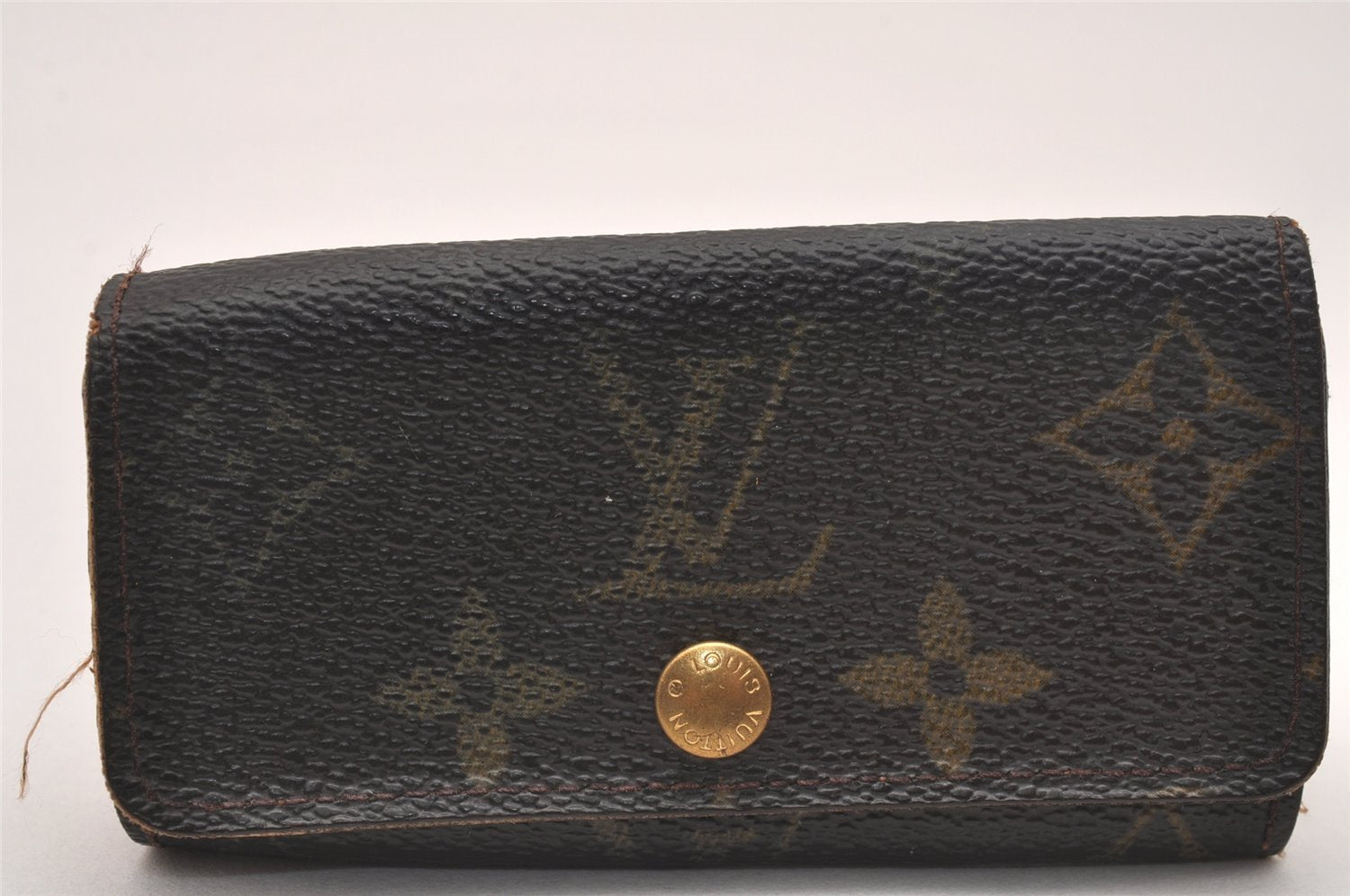 Authentic Louis Vuitton Monogram Key Case Pass Case Purse LV Junk 4377J
