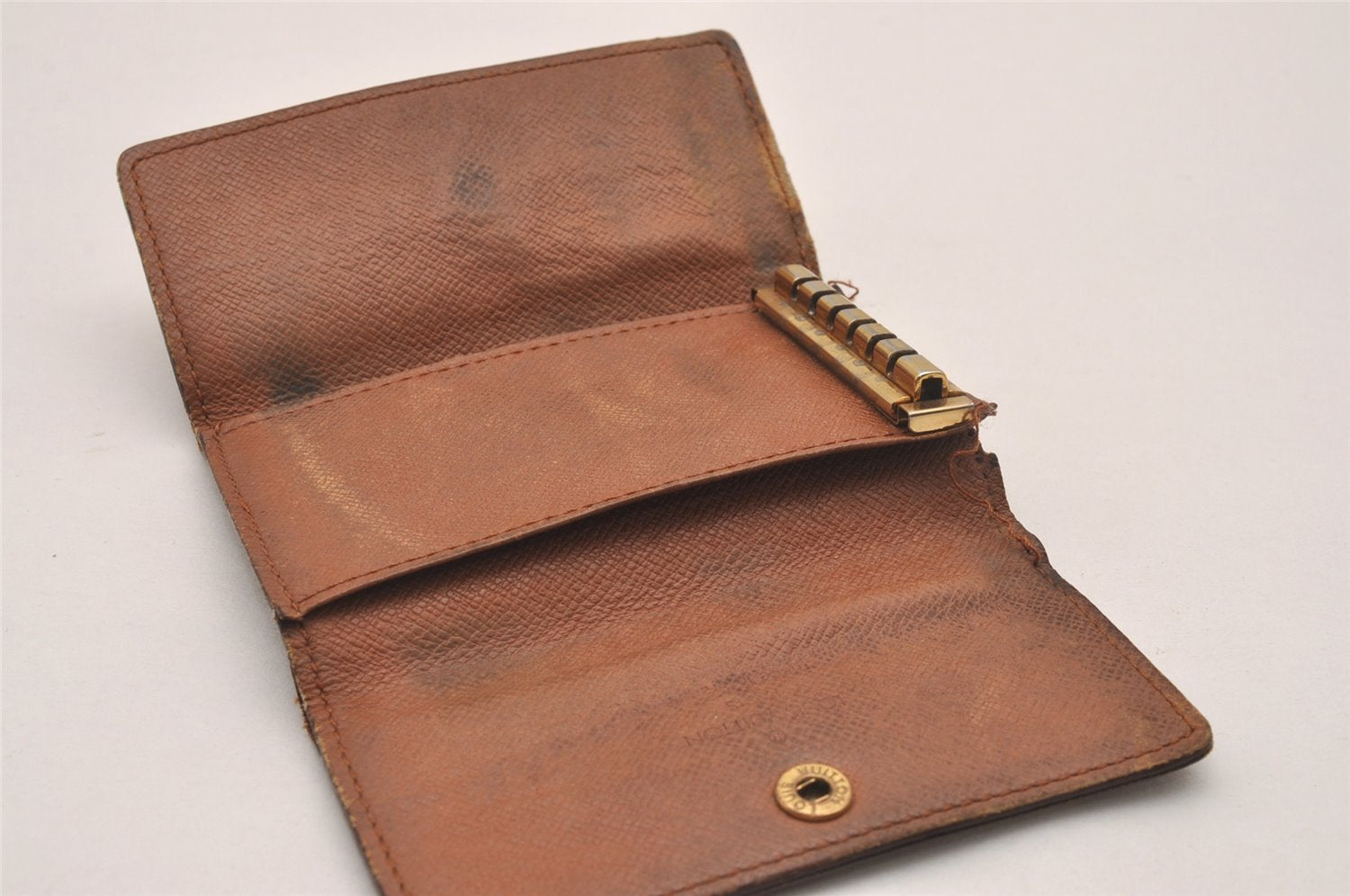 Authentic Louis Vuitton Monogram Key Case Pass Case Purse LV Junk 4377J