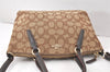 Authentic COACH Signature 2Way Hand Bag Canvas Leather F57830 Brown 4377K