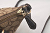 Authentic COACH Signature 2Way Hand Bag Canvas Leather F57830 Brown 4377K