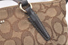 Authentic COACH Signature 2Way Hand Bag Canvas Leather F57830 Brown 4377K
