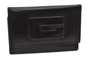 Authentic GUCCI Vintage 6 Hooks Key Case Purse Leather Black 4378J