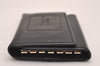 Authentic GUCCI Vintage 6 Hooks Key Case Purse Leather Black 4378J