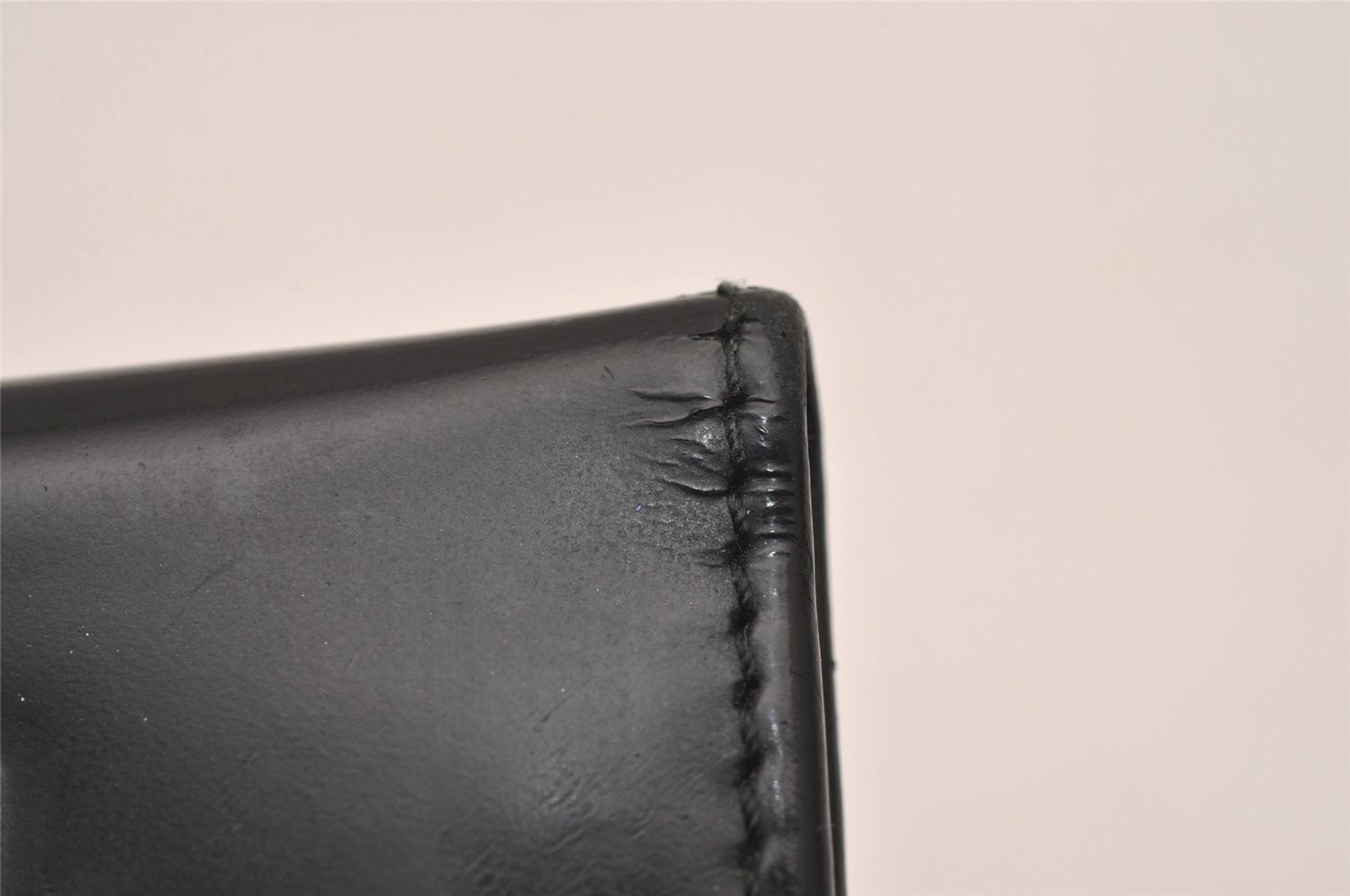 Authentic GUCCI Vintage 6 Hooks Key Case Purse Leather Black 4378J