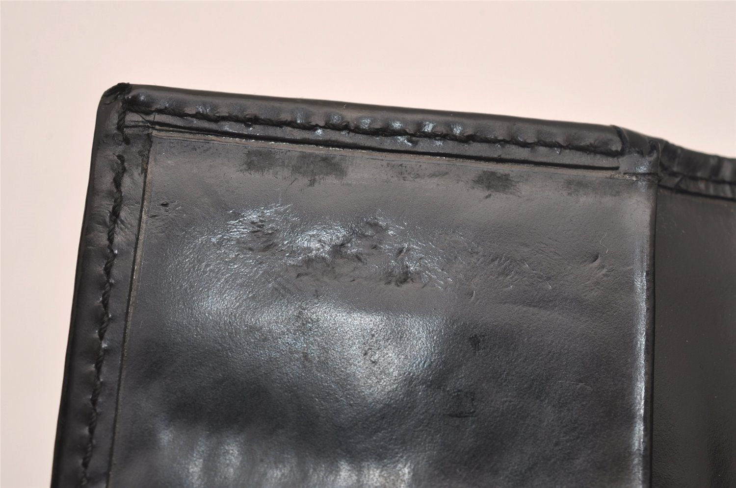 Authentic GUCCI Vintage 6 Hooks Key Case Purse Leather Black 4378J