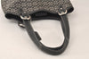 Authentic COACH Signature Shoulder Hand Bag Canvas Leather 7025 Black 4378K
