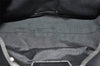 Authentic COACH Signature Shoulder Hand Bag Canvas Leather 7025 Black 4378K
