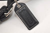 Authentic COACH Signature Shoulder Hand Bag Canvas Leather 7025 Black 4378K