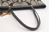 Authentic COACH Signature Shoulder Tote Bag Canvas Leather 10124 Black 4379K