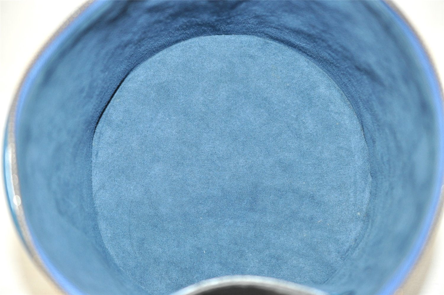 Authentic Louis Vuitton Epi Cannes Cosmetic Hand Bag Purse Blue M48035 LV 4380I