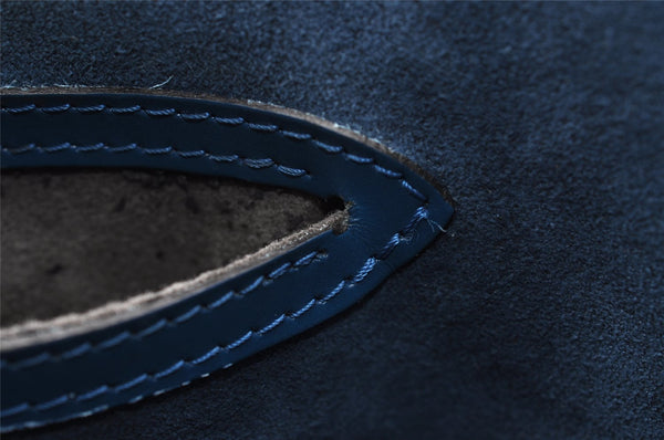 Authentic Louis Vuitton Epi Cannes Cosmetic Hand Bag Purse Blue M48035 LV 4380I