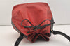 Authentic Louis Vuitton Epi Petit Noe Bi-color Red x Black Drawstring Bag 4380J
