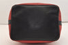 Authentic Louis Vuitton Epi Petit Noe Bi-color Red x Black Drawstring Bag 4380J
