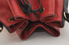 Authentic Louis Vuitton Epi Petit Noe Bi-color Red x Black Drawstring Bag 4380J