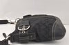 Authentic COACH Signature Shoulder Cross Bag Canvas Leather F03574 Black 4380K