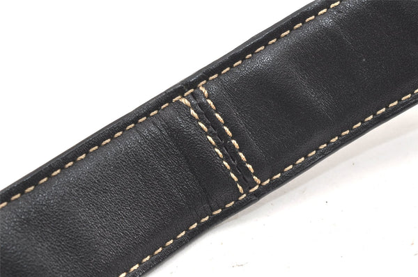 Authentic COACH Signature Shoulder Cross Bag Canvas Leather F03574 Black 4380K