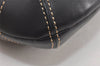 Authentic COACH Signature Shoulder Cross Bag Canvas Leather F03574 Black 4380K
