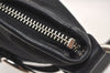 Authentic COACH Signature Shoulder Cross Bag Canvas Leather F03574 Black 4380K