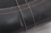 Authentic COACH Signature Shoulder Cross Bag Canvas Leather F03574 Black 4380K