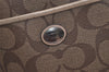 Authentic COACH Signature 2Way Shoulder Tote Bag PVC Leather F26186 Brown 4381K