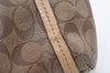 Authentic COACH Signature 2Way Shoulder Tote Bag PVC Leather F26186 Brown 4381K