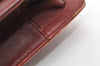 Authentic Cartier Must de Cartier Clutch Hand Bag Leather Bordeaux Red 4382K