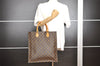 Authentic Louis Vuitton Monogram Sac Plat Hand Tote Bag M51140 LV Junk 4383I