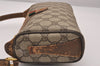 Authentic GUCCI Web Sherry Line Shoulder Bag GG PVC Leather Brown Junk 4383J