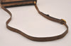 Authentic GUCCI Web Sherry Line Shoulder Bag GG PVC Leather Brown Junk 4383J