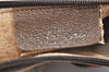 Authentic GUCCI Web Sherry Line Shoulder Bag GG PVC Leather Brown Junk 4383J