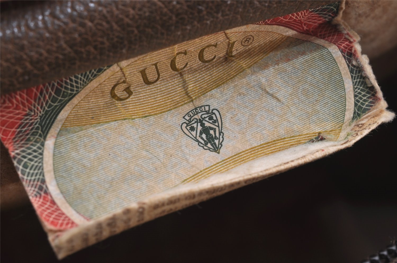 Authentic GUCCI Web Sherry Line Shoulder Bag GG PVC Leather Brown Junk 4383J