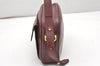 Authentic Cartier Must de Cartier Leather Shoulder Cross Bag Bordeaux Red 4384K