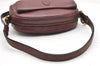 Authentic Cartier Must de Cartier Leather Shoulder Cross Bag Bordeaux Red 4384K