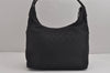 Authentic GUCCI Shoulder Hand Bag Purse GG Canvas Leather 0013380 Black 4386J