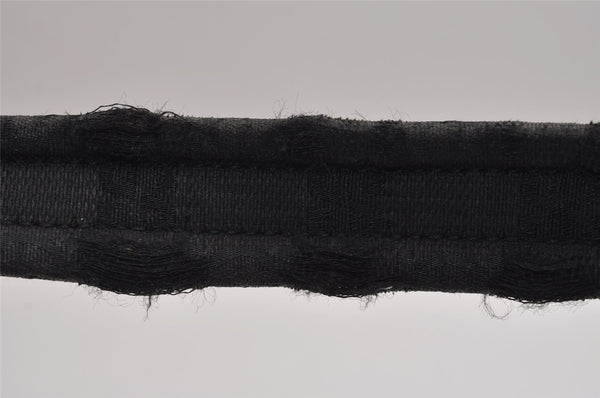 Authentic GUCCI Shoulder Hand Bag Purse GG Canvas Leather 0013380 Black 4386J