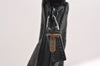 Authentic GUCCI Shoulder Hand Bag Purse GG Canvas Leather 0013380 Black 4386J